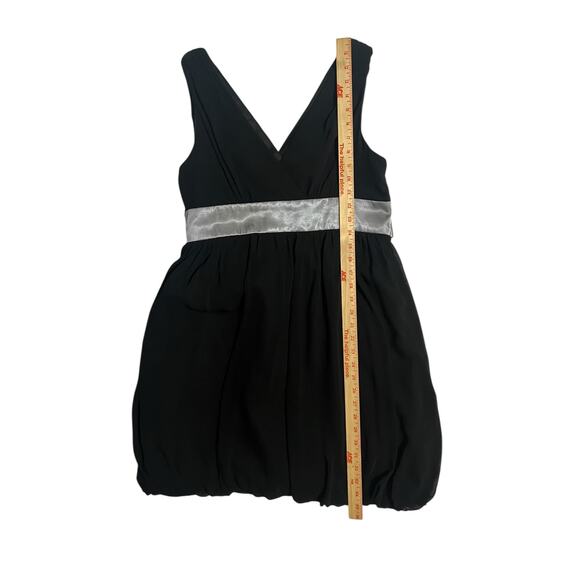 London Times Petites Black Bubble Hem Sleeveless Semi Formal Cocktail Dress 14P - Picture 11 of 13